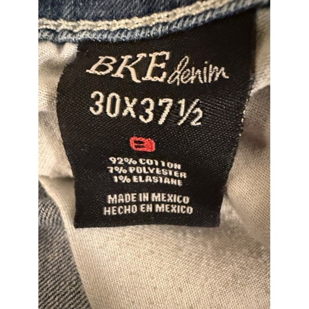 BKE Stella Bootcut Jeans Medium Wash Blue Low Rise Thick Stitch Womens 34x33 - Picture 6 of 10